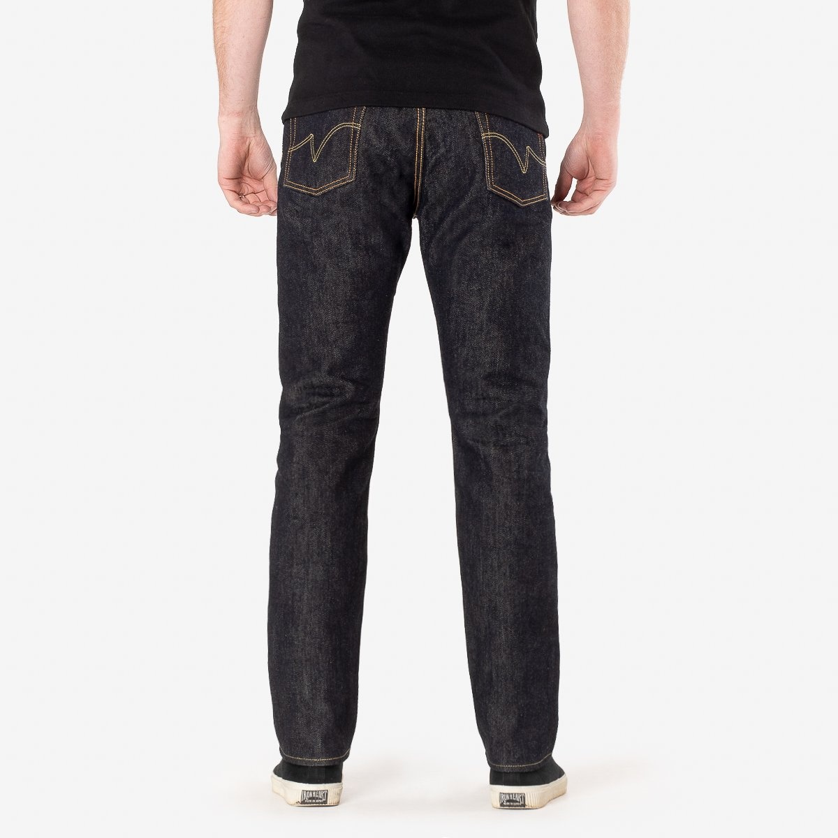IH-888S-21 21oz Selvedge Denim Medium/High Rise Tapered Cut Jeans - Indigo - 3