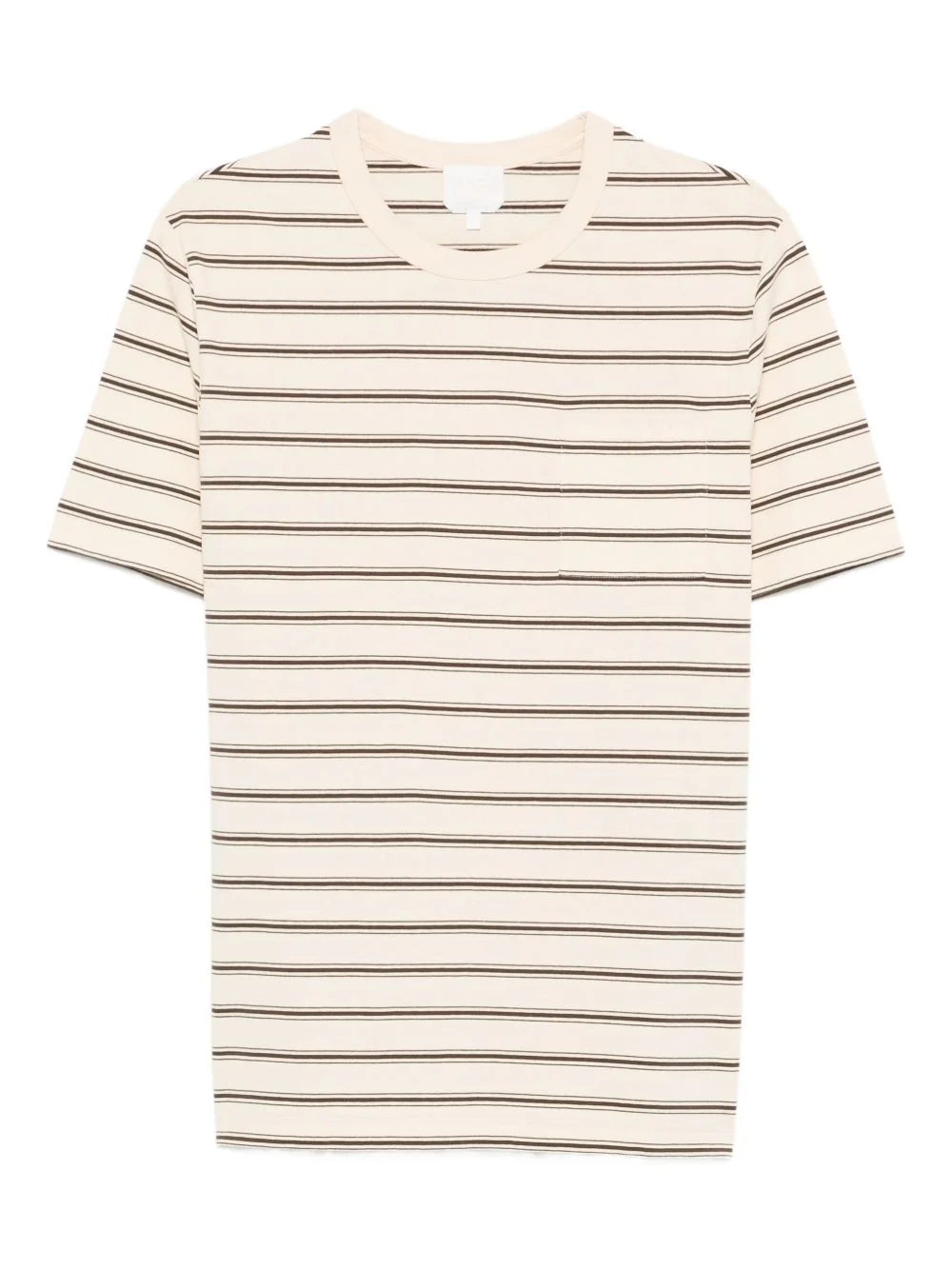 striped chest-pocket T-shirt - 1