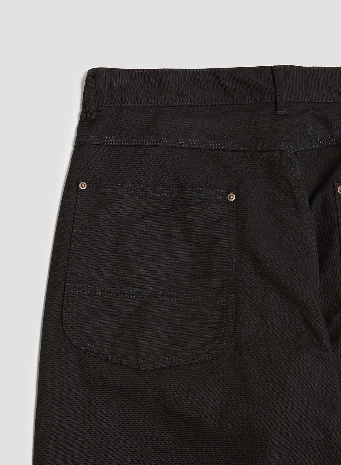 FOB Factory Cotton Duck Work Pant Black - 7
