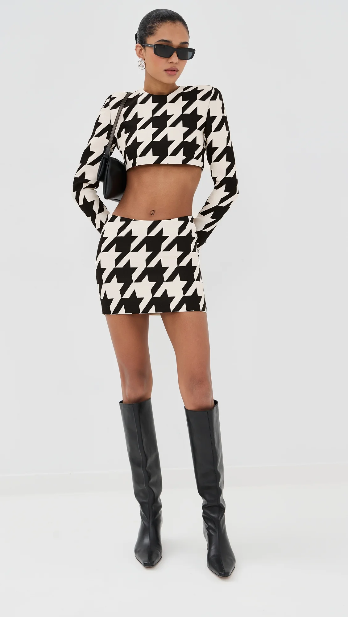 Low Rise Mini Skirt - 1