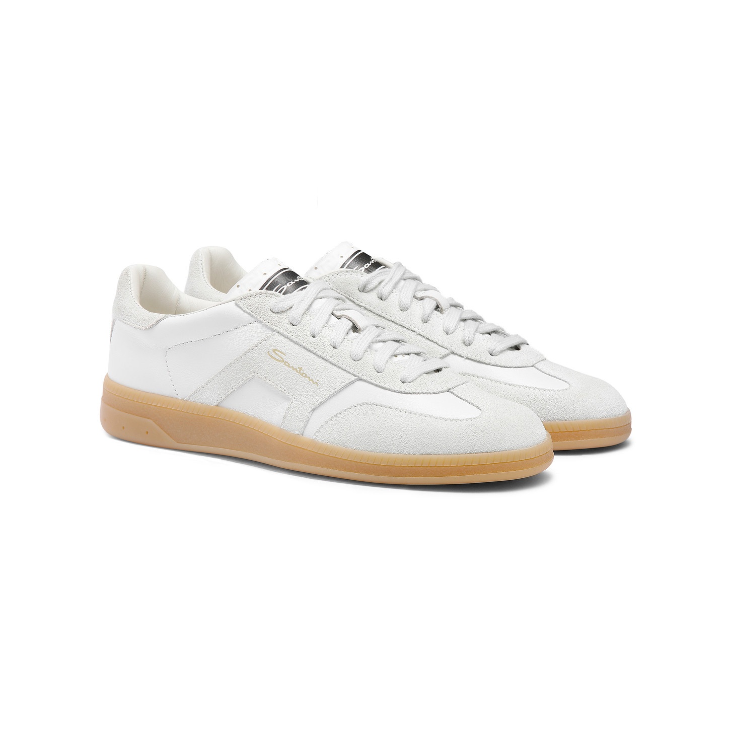 Women's white tumbled leather DBS Oly sneaker - 2