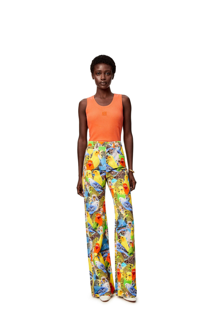 Loewe Parrots jeans in denim outlook