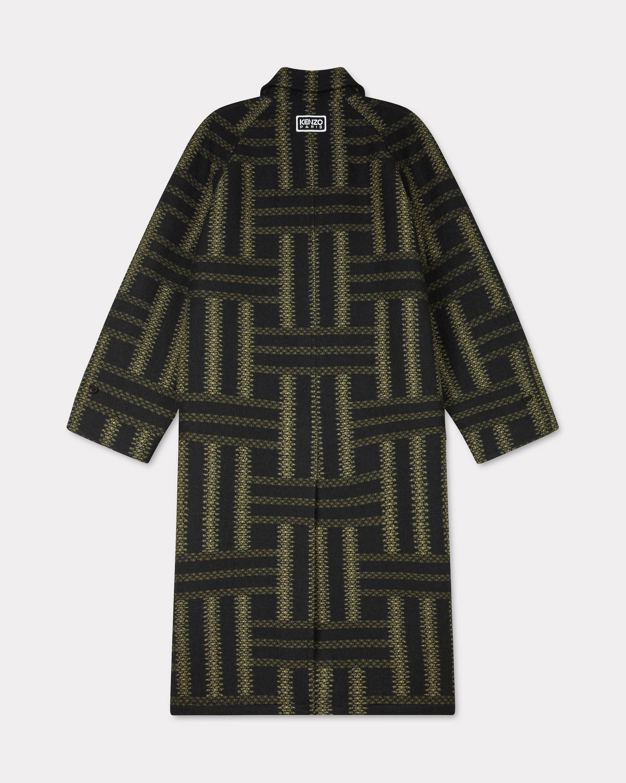 'KENZO Weave' wool overcoat - 2