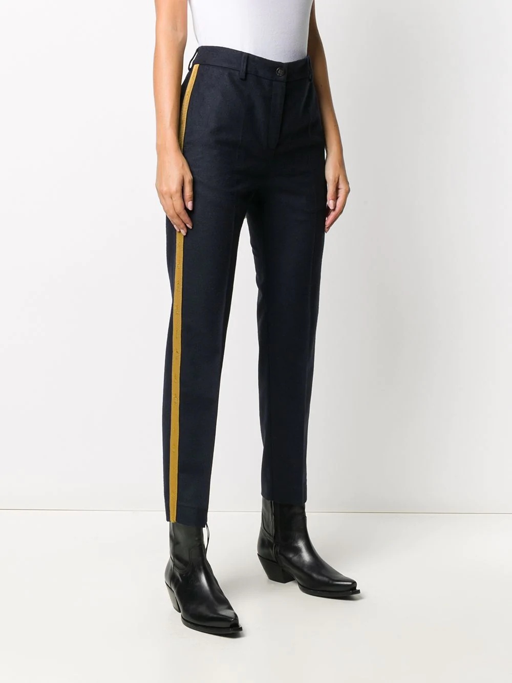 side stripe tailored trousers - 3