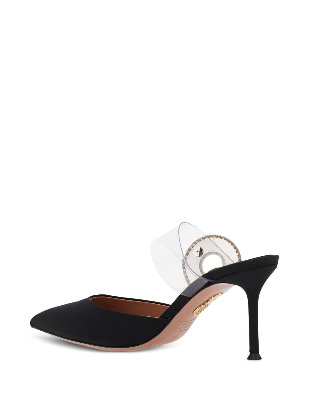 75mm Crystal Hoop pointed-toe mules - 3