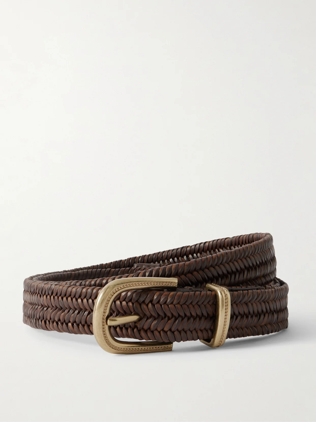 Woven Leather Belt - 1
