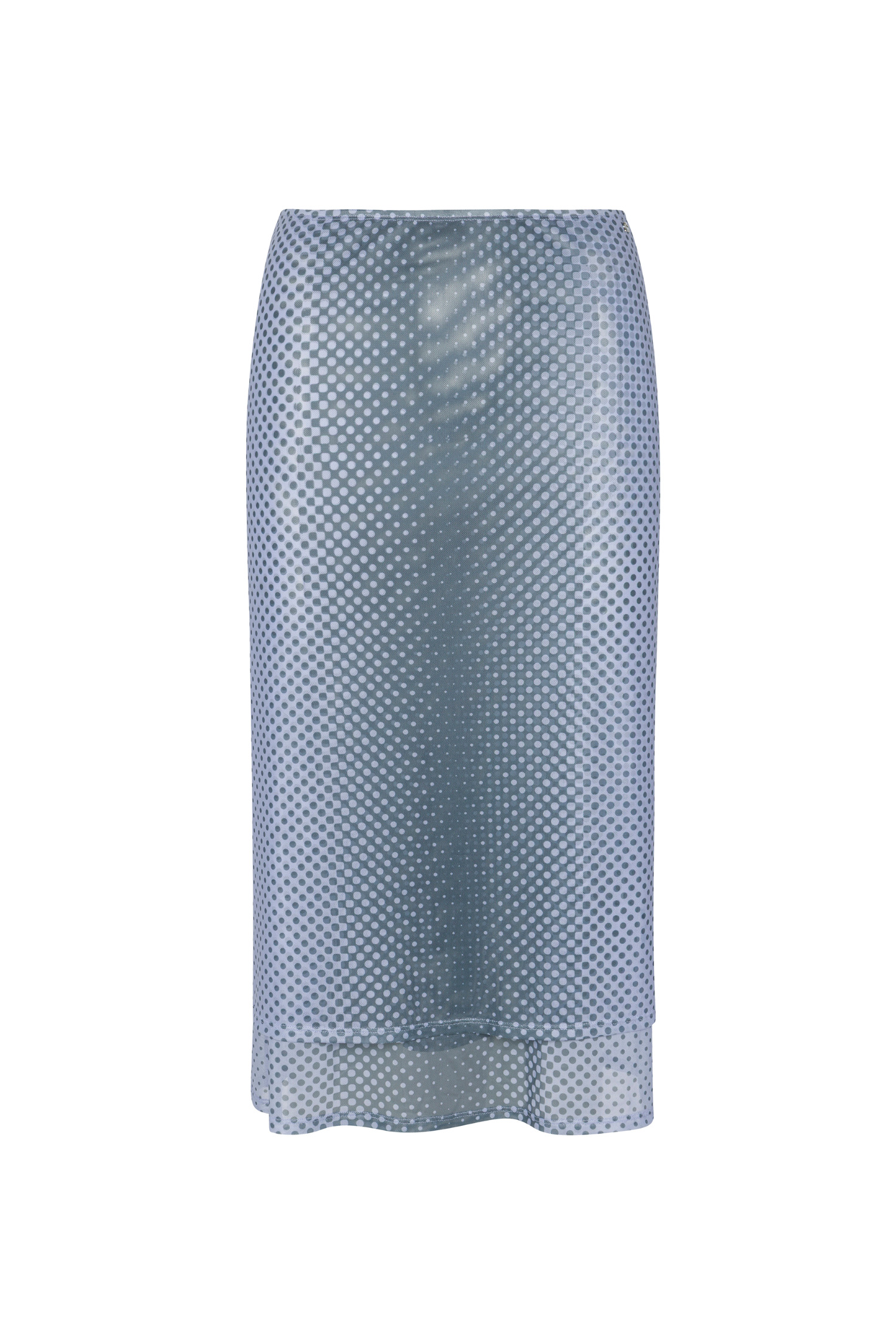 MARIA SKIRT - WARPED DOT PERIWINKLE - 2