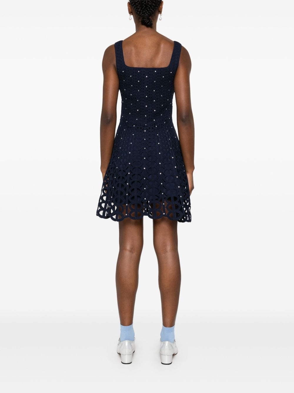 crochet mini dress - 4