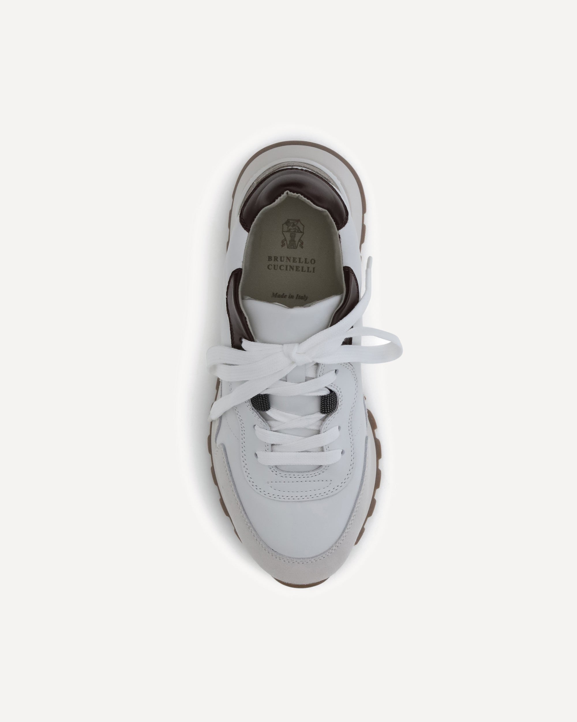 Leather Sneakers with shiny details - 4