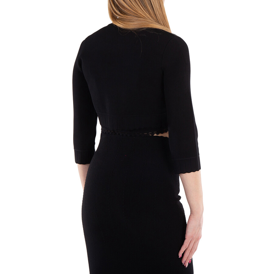 Victoria Beckham Pointelle Cropped Cardigan - 3
