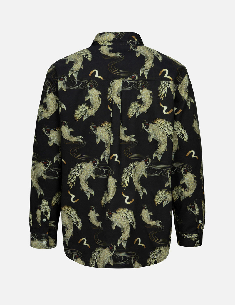 EVISU ALLOVER CARP AND SEAGULL PRINT OVERSIZED SHIRT outlook