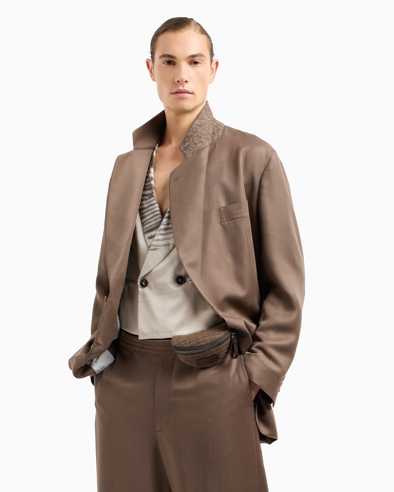 HERITAGE LINE CUPRO SINGLE-BREASTED SUIT - 7