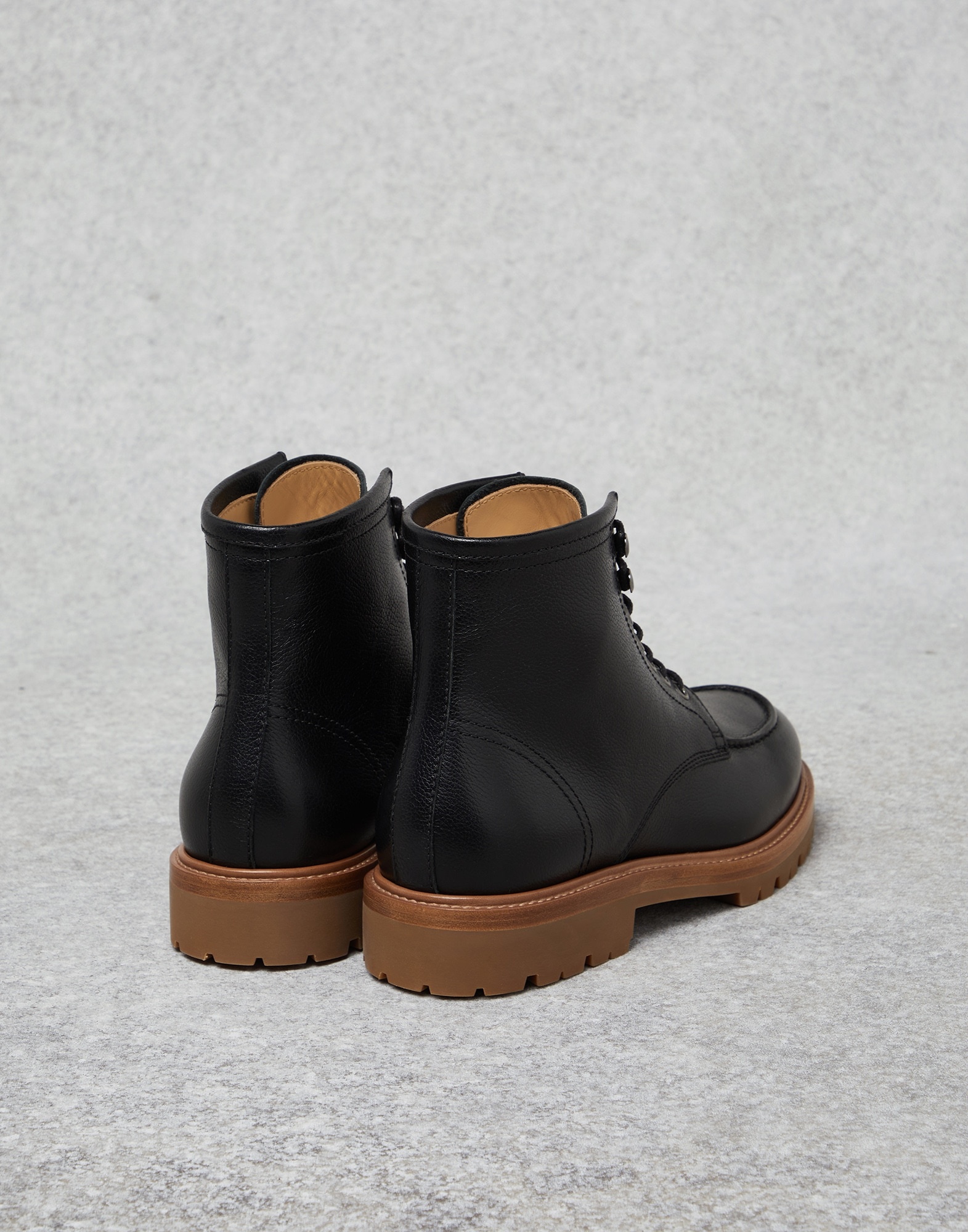 Texture calfskin boots - 3