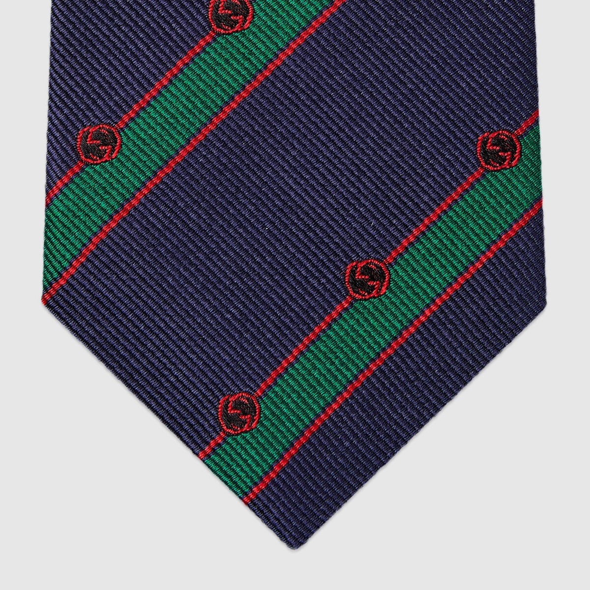 Striped silk tie - 4