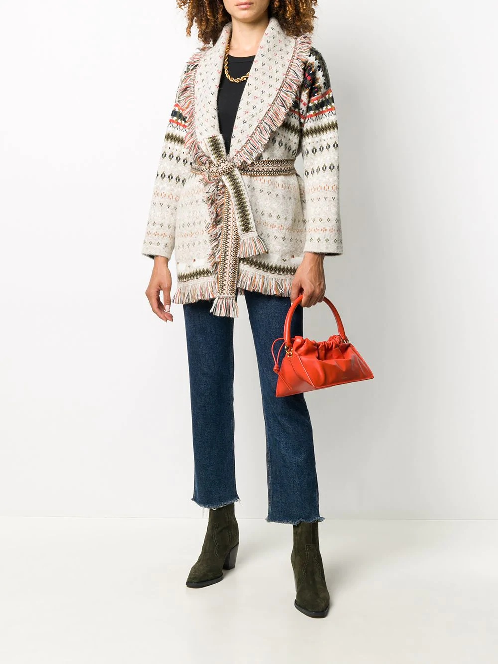 fair isle cashmere cardigan - 2