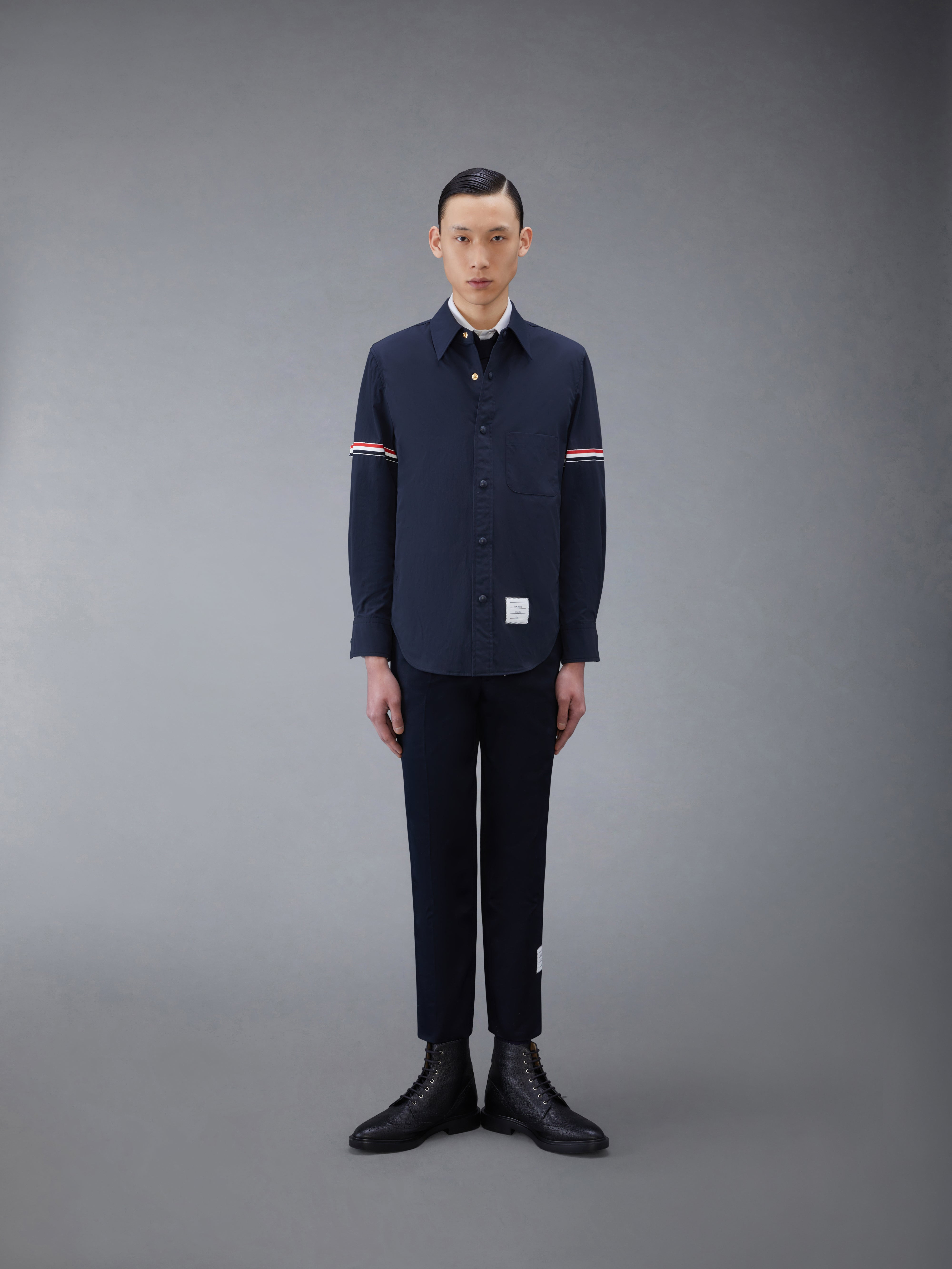logo-patch long-sleeve shirt - 3