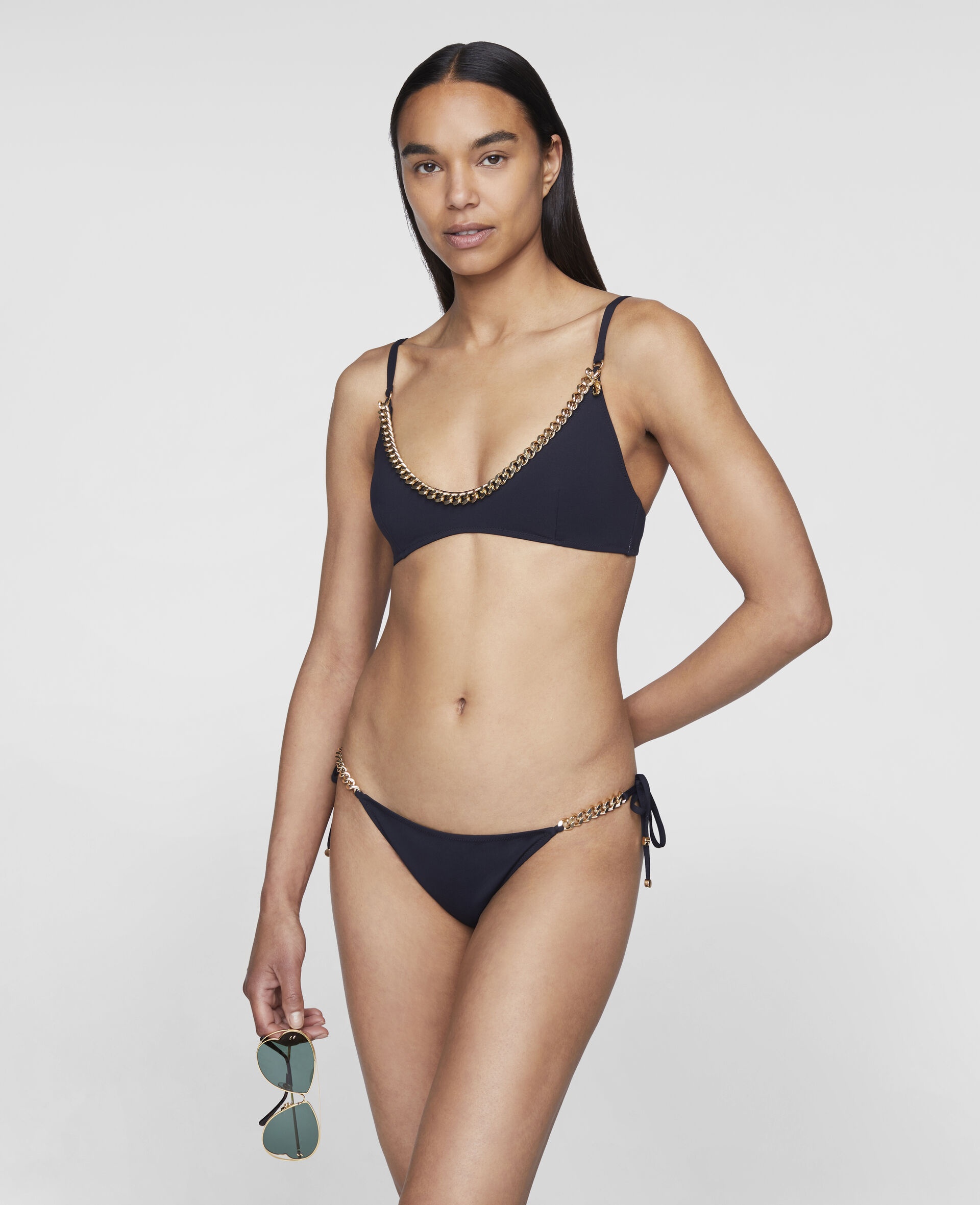 Iconic Chain Padded Brassiere Bikini Top - 2