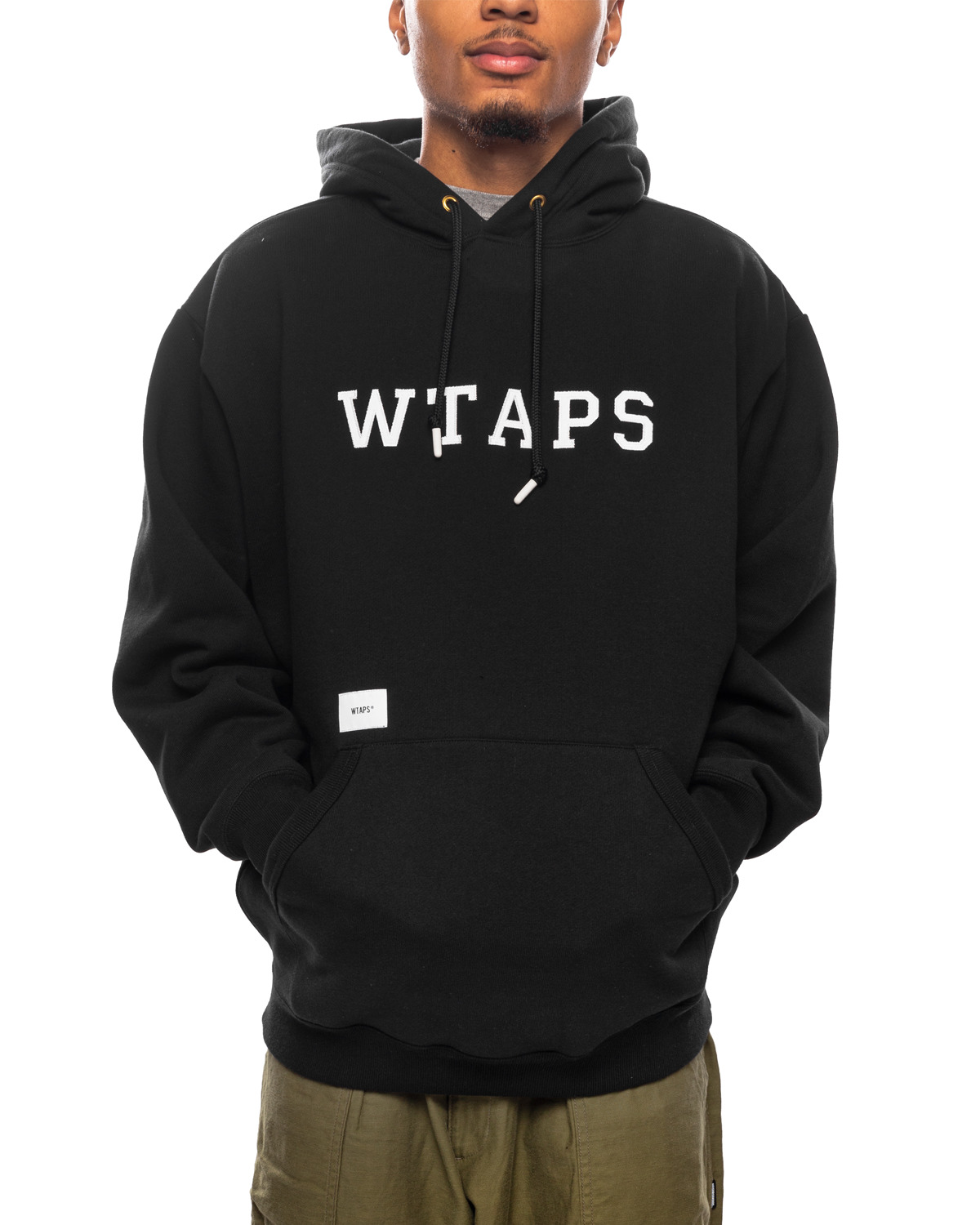 WTAPS Academy / Hoodie / Cotton. College 'Black