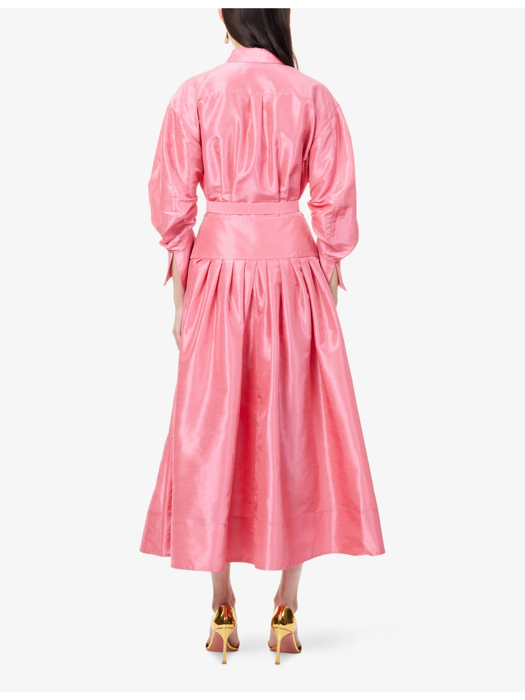 Maple Belted Woven Midi Dress - 4