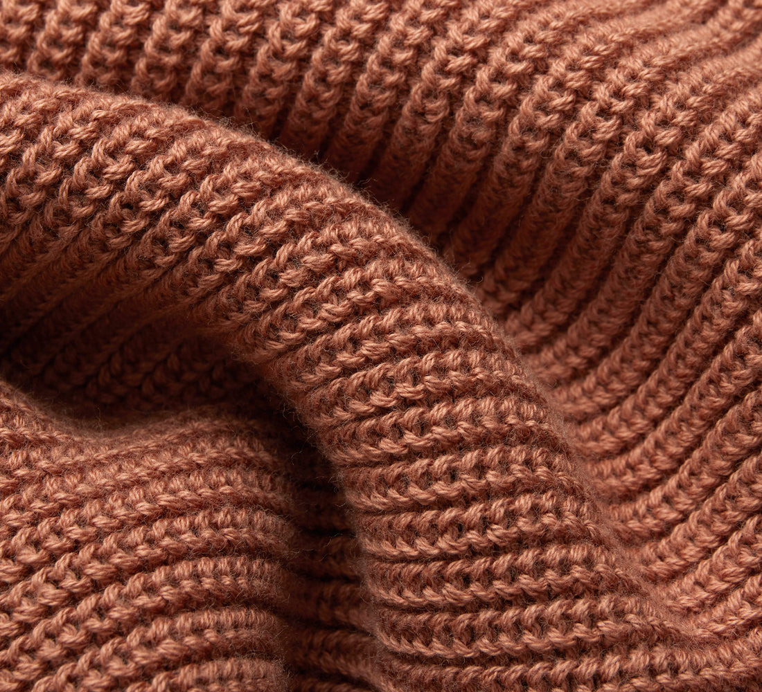 Long Sleeve Knit Tee - Clay Pima Cotton - 5