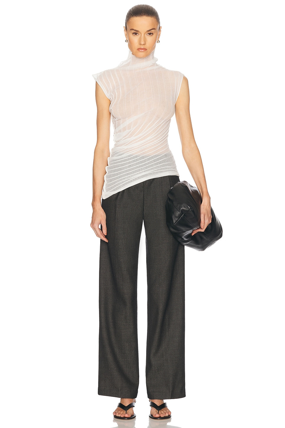 Sleeveless High Neck Top - 5