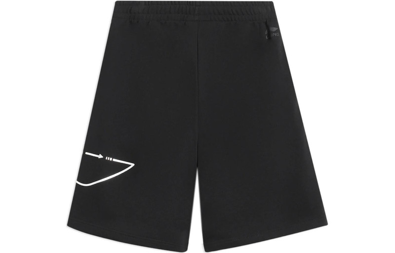Li-Ning Li-Ning Graphic Loose Fit Shorts 'Black' AKSS981-1 outlook
