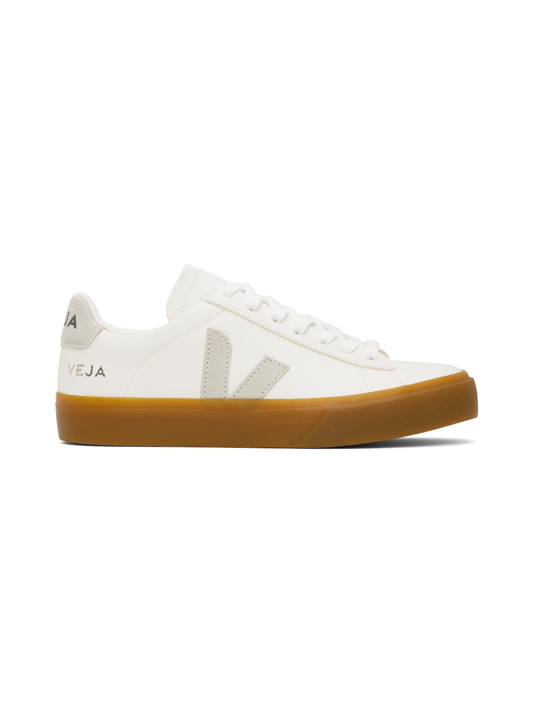 White Campo Leather Sneakers - 1