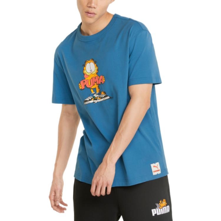 PUMA x Garfield Graphic T-Shirt 'Vallarta Blue' 534433-48 - 3