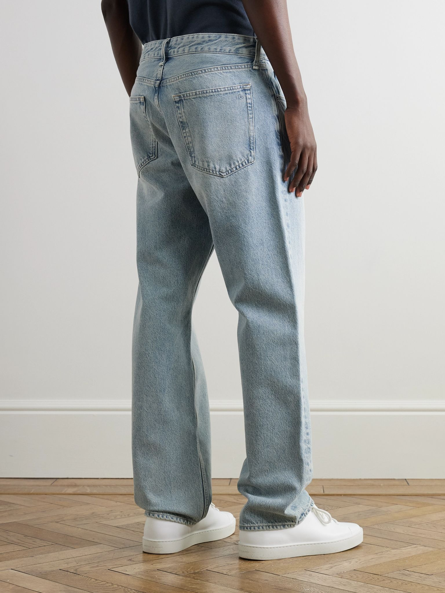 Fit 4 Slim-Fit Straight-Leg Jeans Blue - 4