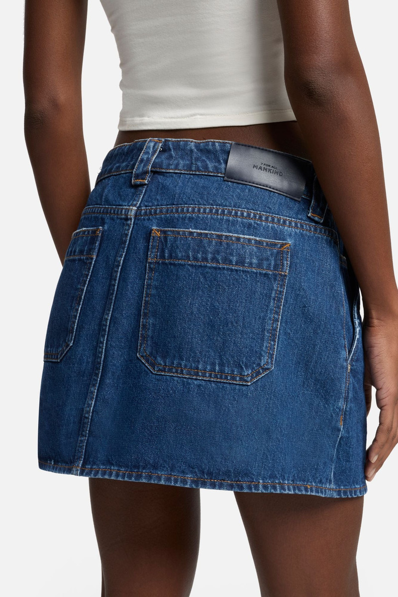MANKIND Milly Studded Mini Skirt in Le Blue 4