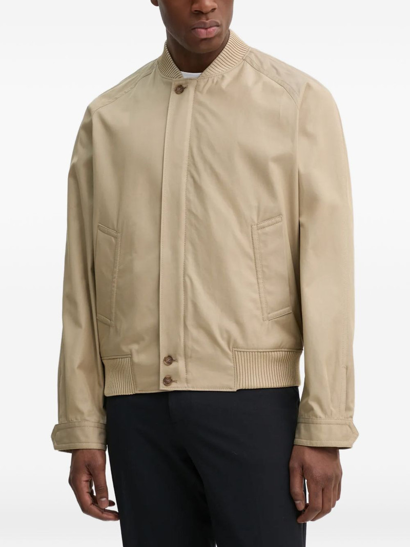 ribbed-hem bomber jacket 1