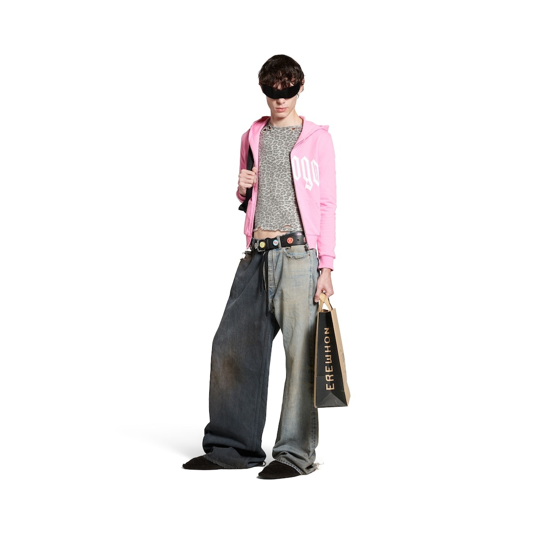 Fifty-fifty Pants in Dark Grey/light Blue - 2