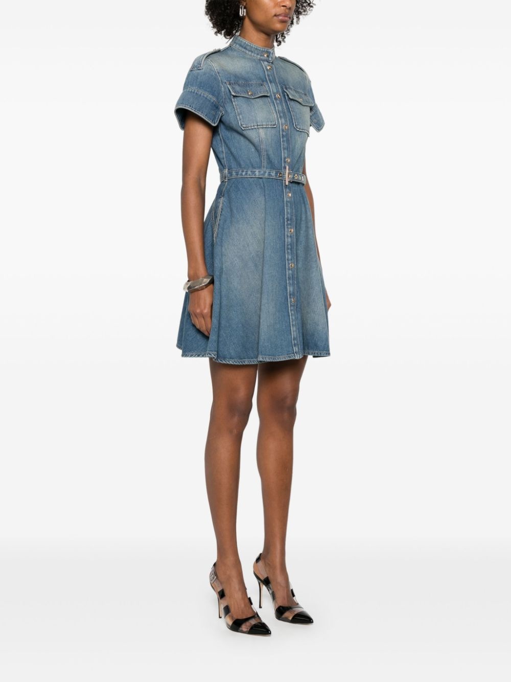 denim mini dress - 3