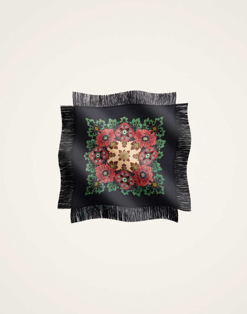 Reversible Fringe Carré Scarf 5