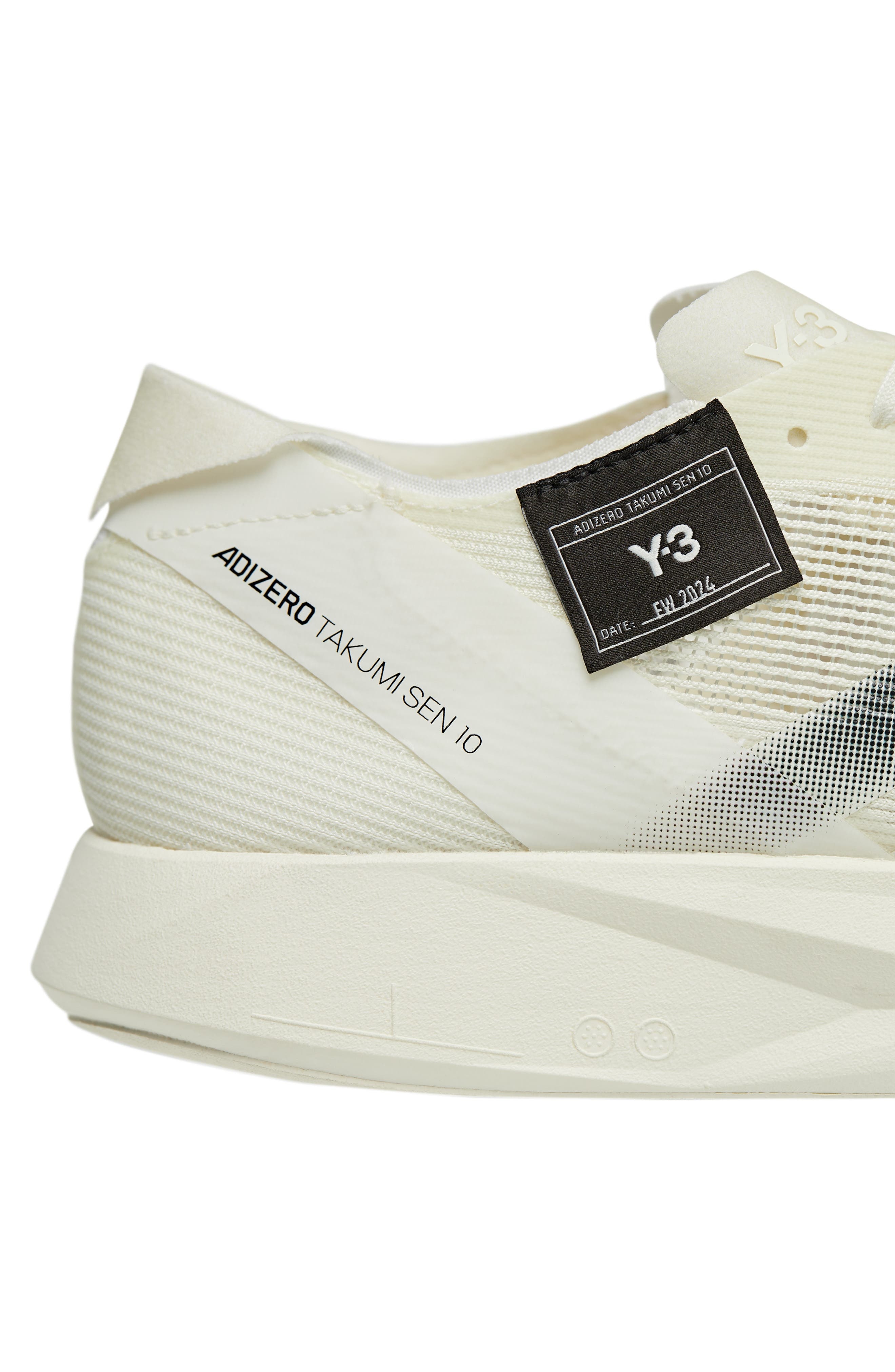 Y-3 Takumi Sen 10 Sneaker in White/White/Black at Nordstrom - 9