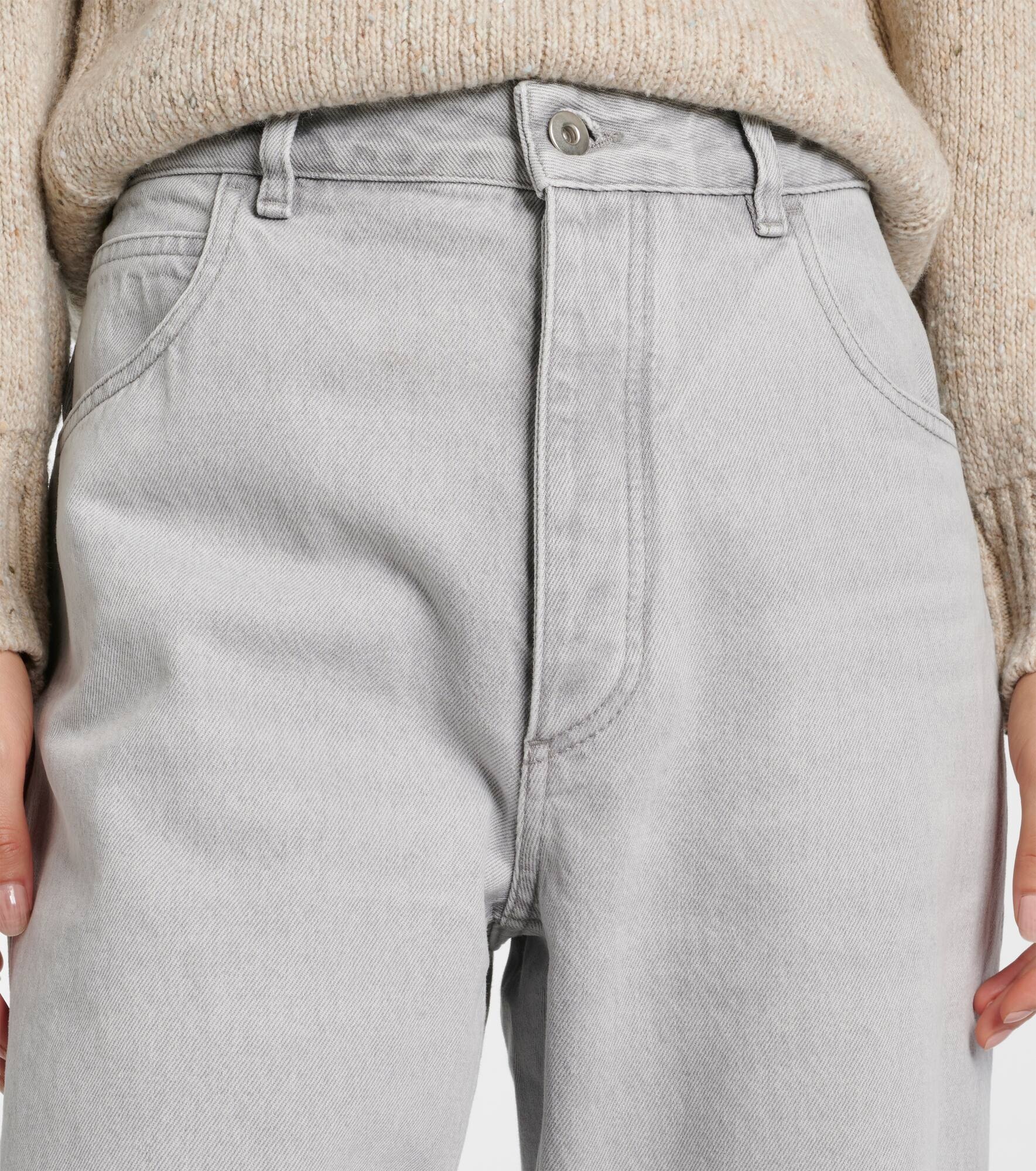Mid-rise wide-leg jeans - 4