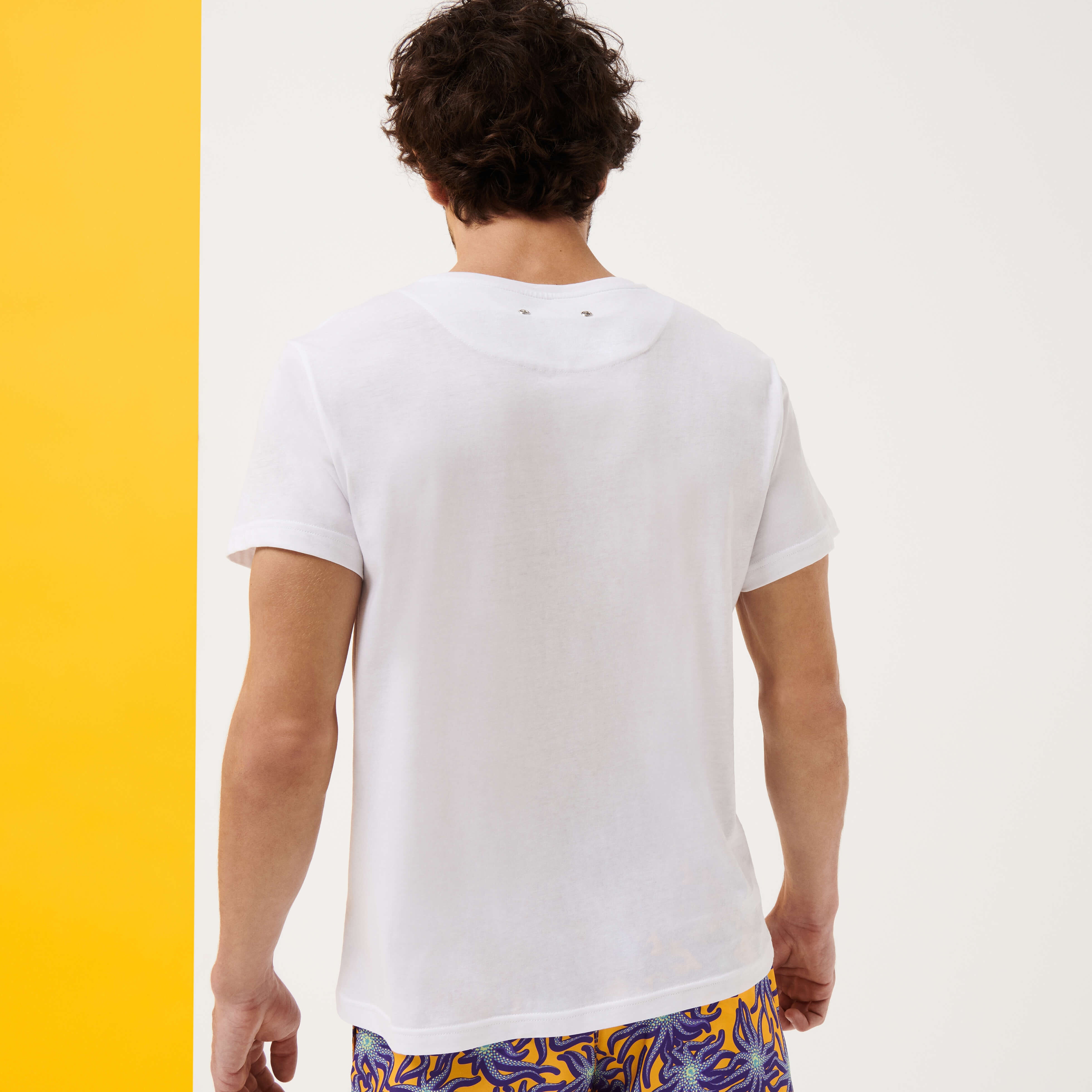 Men Cotton T-Shirt Octopus Band - 4