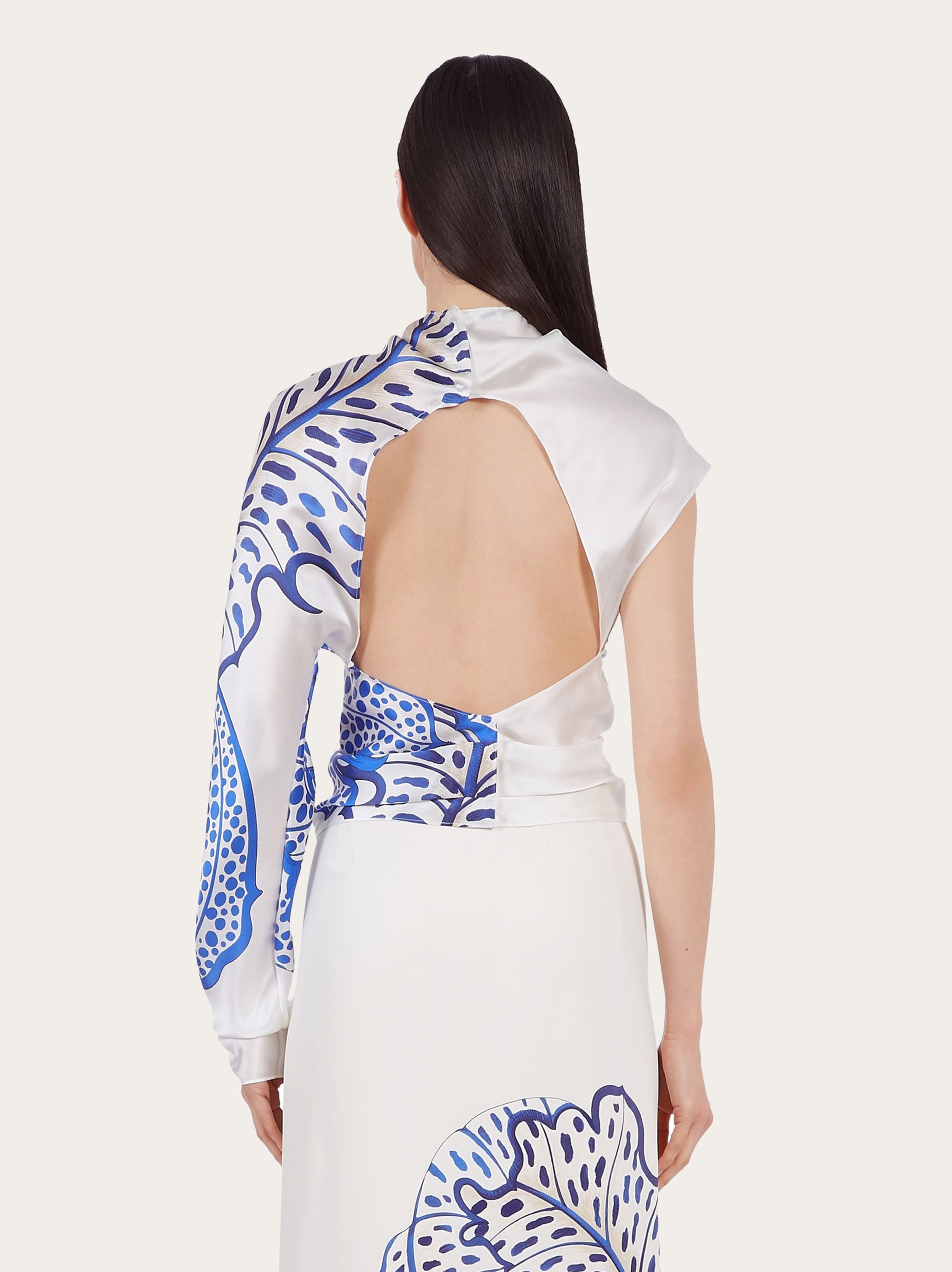 Asymmetric satin top - 3