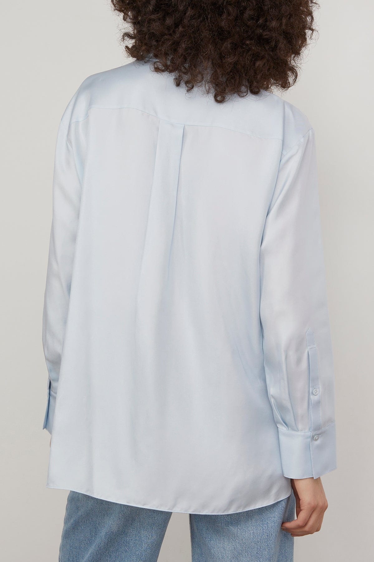 Sensual Coolness Blouse in Soft Blue - 4