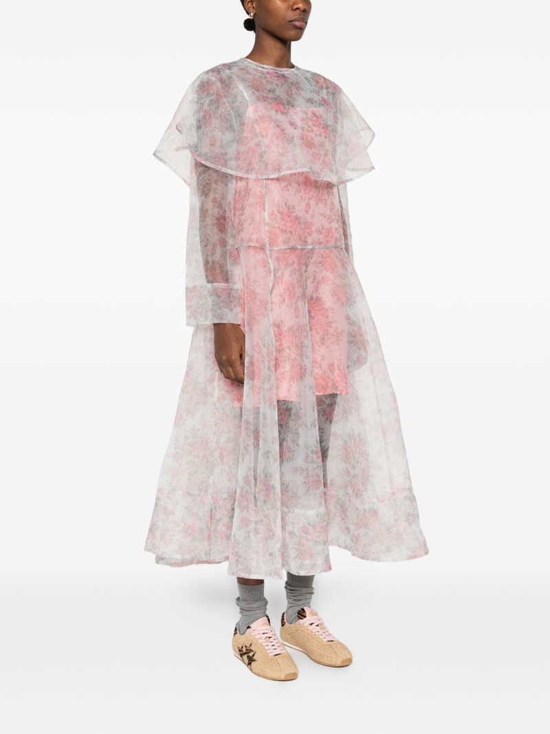 ruffled floral midi dress 3