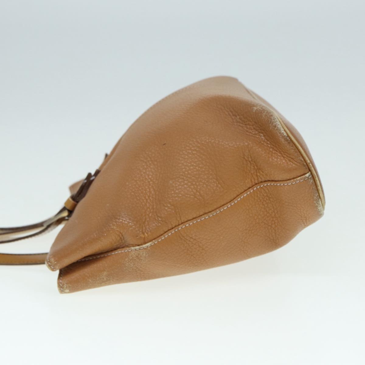 Burberry Hand Bag Leather Brown Silver - 4