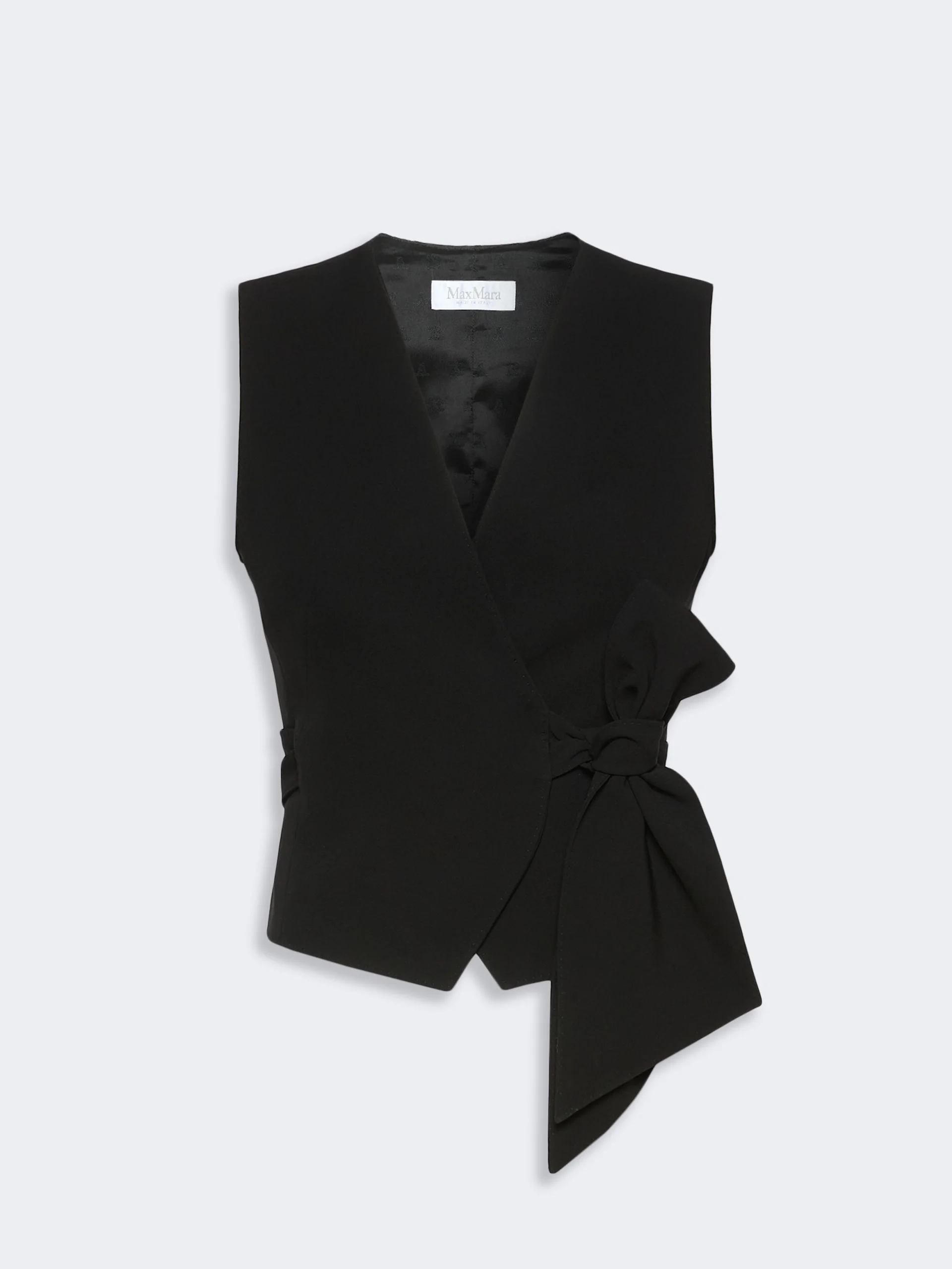 PAGELLA Compact cady cropped gilet - BLACK - 1