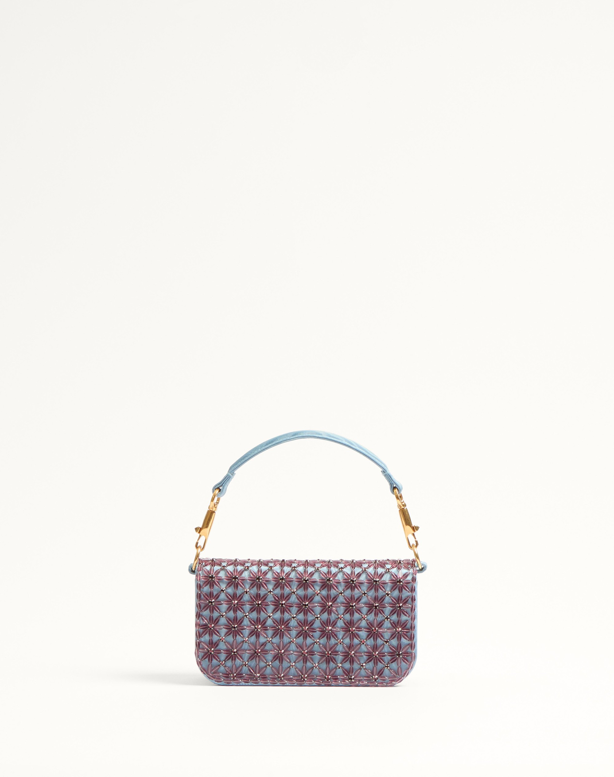 VALENTINO GARAVANI LOCÒ SMALL SHOULDER BAG EMBROIDERED WITH JEWEL LOGO - 5