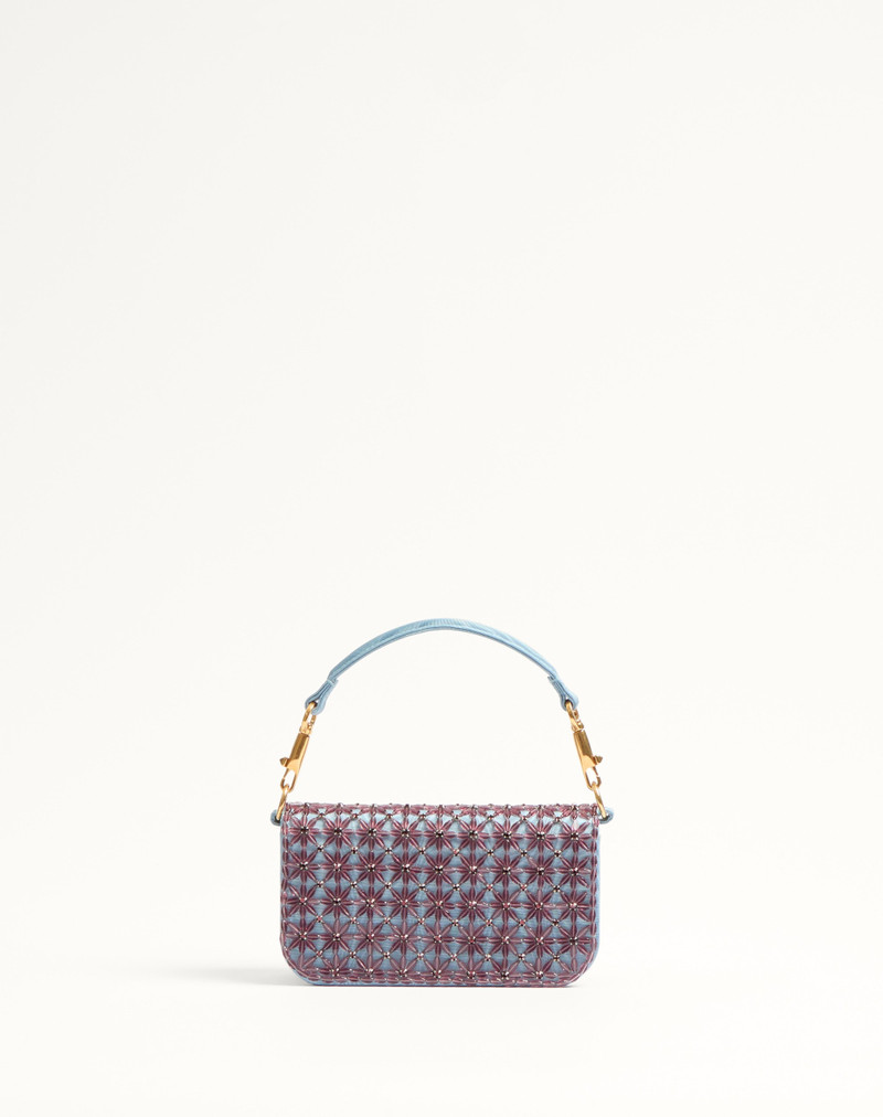 VALENTINO GARAVANI LOCÒ SMALL SHOULDER BAG EMBROIDERED WITH JEWEL LOGO 5