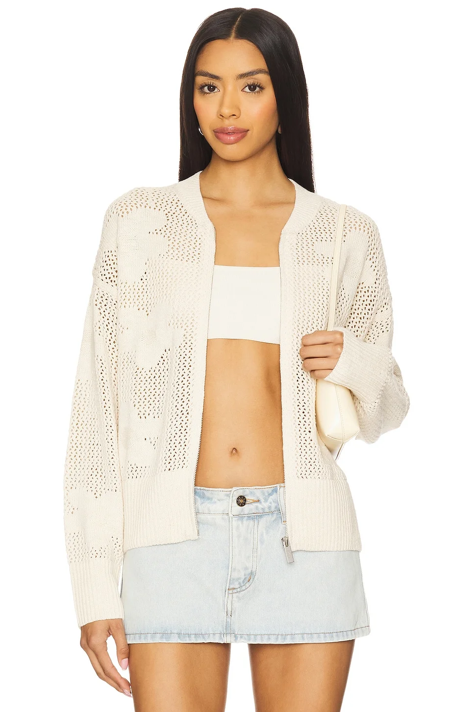 Flower Pop Open Stitch Jacket - 1
