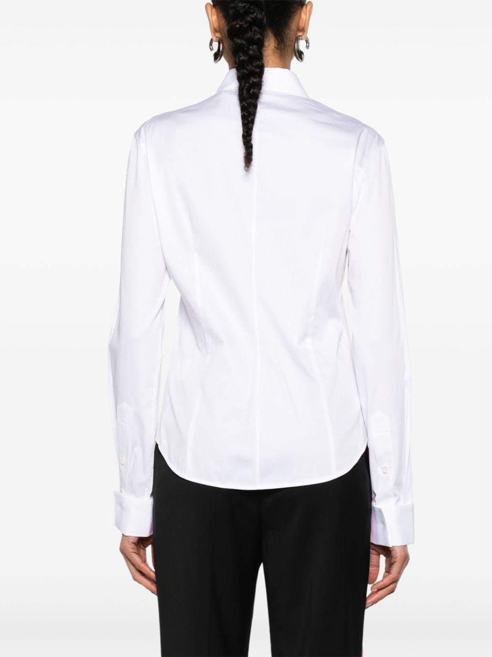 classic-collar poplin shirt - 4