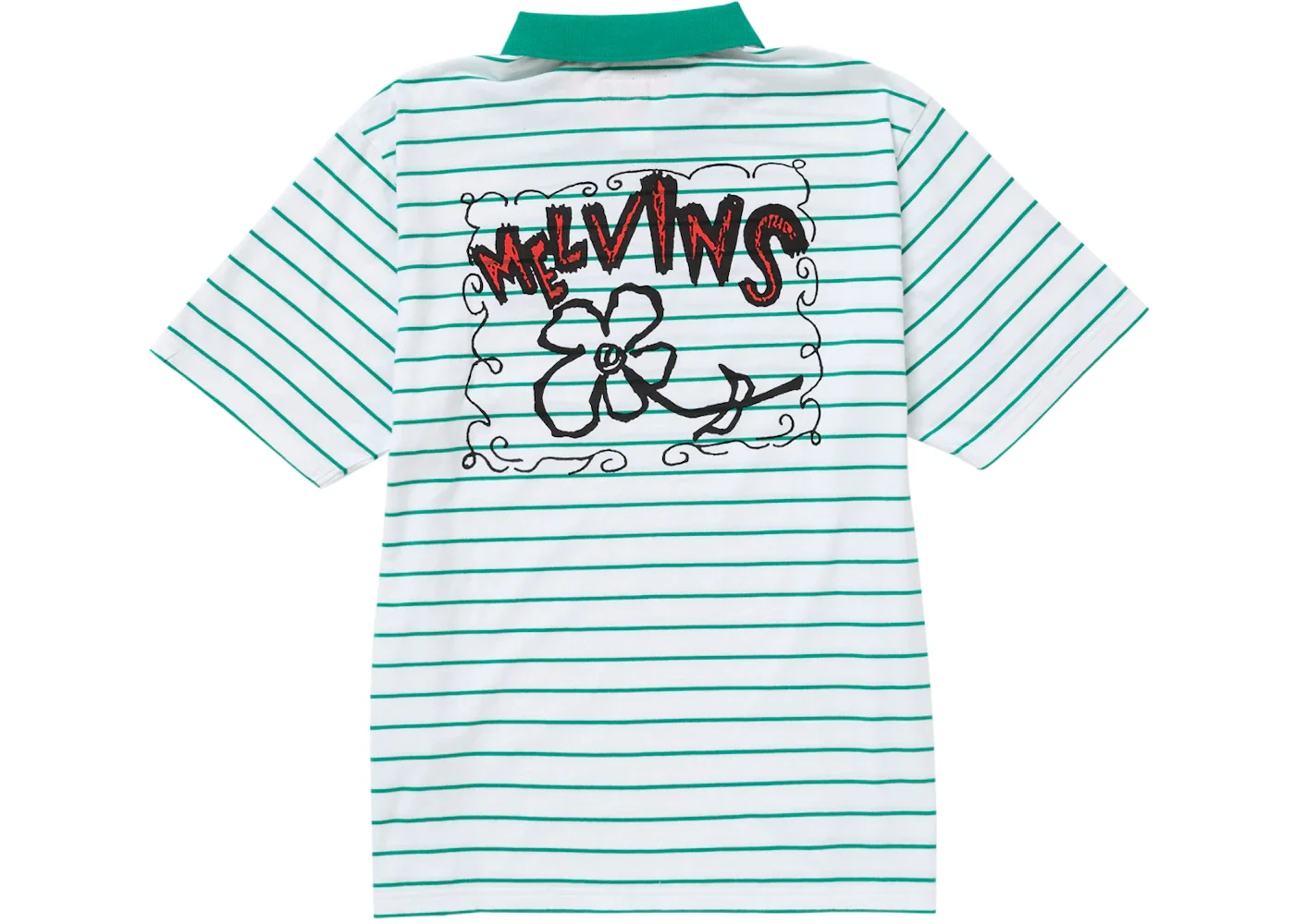 Supreme Melvins Stripe S S Polo White - 1