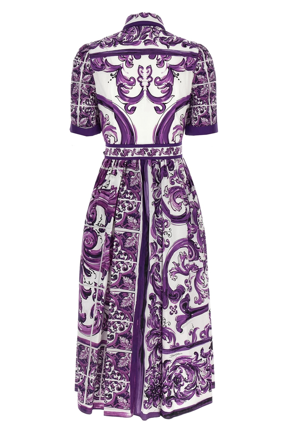 'Maiolica' print chemisier dress - 3