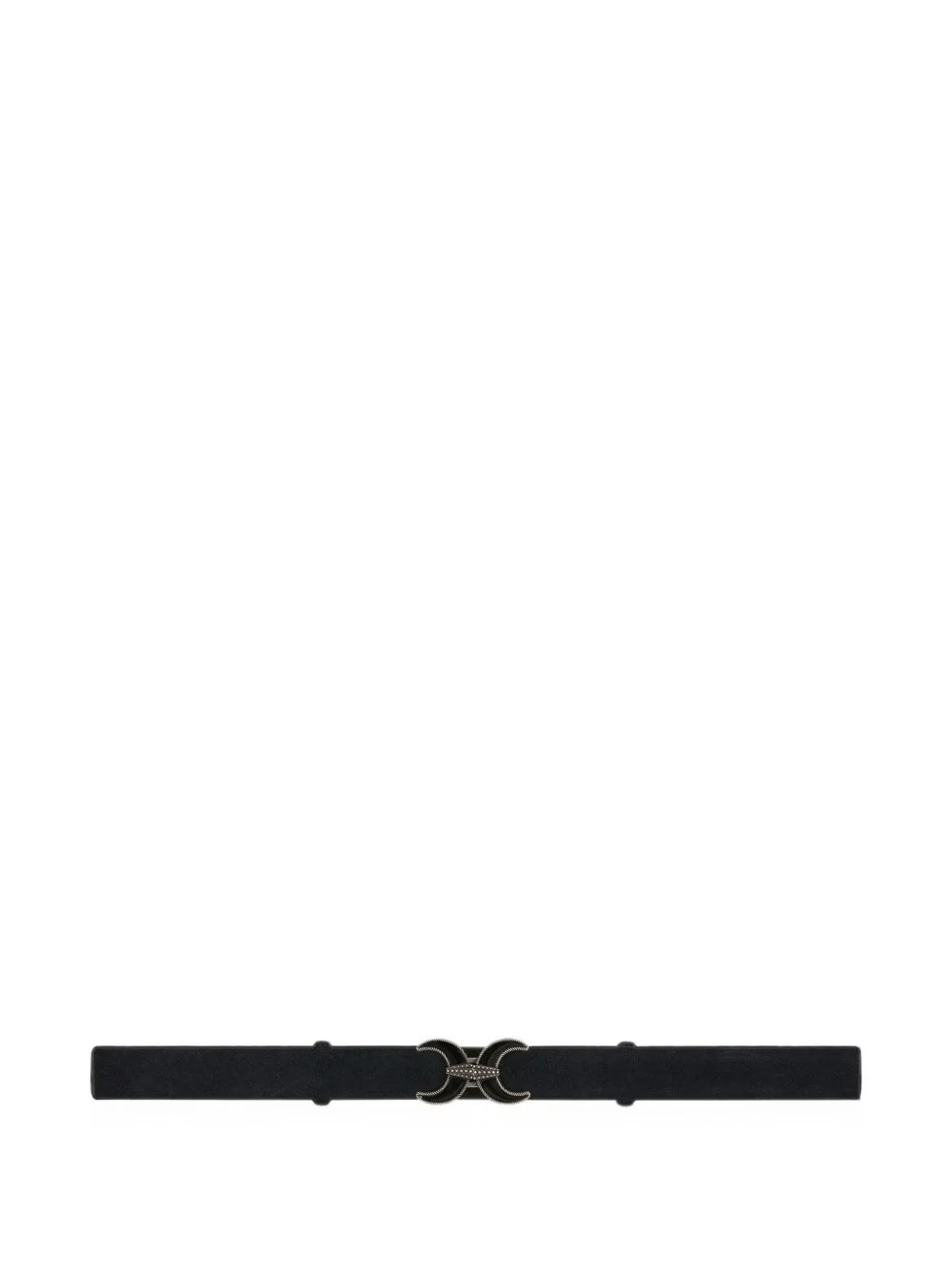 Bibi moon-clasp suede belt - 1