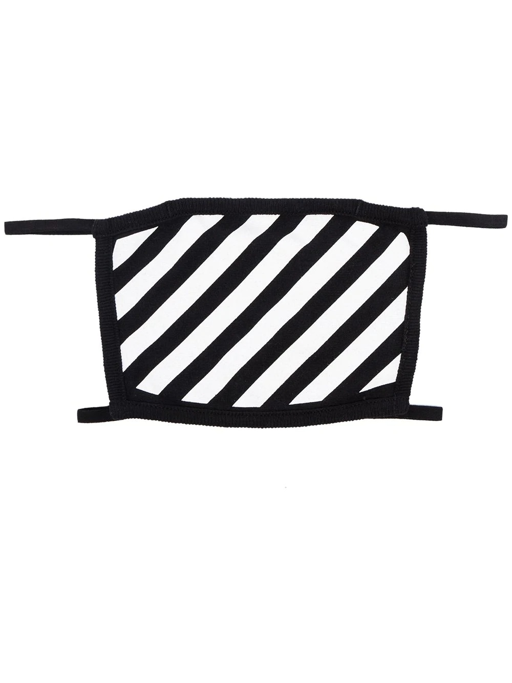 diagonal stripe face mask - 1